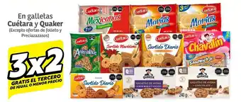 Soriana Híper En galletas Cuétara y Quaker oferta