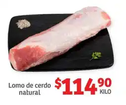 Soriana Híper Lomo de cerdo natural oferta