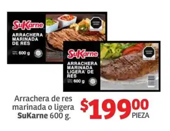 Soriana Híper Sukarne Arrachera de res marinada o ligera oferta