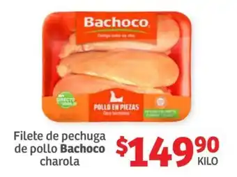 Soriana Híper Filete de pechuga de pollo Bachoco charola oferta