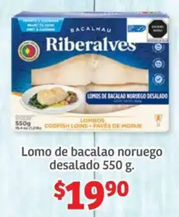 Soriana Híper Riberalves Lomo de bacalao noruego desalado oferta