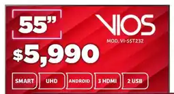 Soriana Híper Vios Smart TV 55" oferta