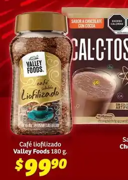 Soriana Híper Valley foods - café liofilizado oferta