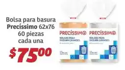 Soriana Híper Una - bolsa para basura precissimo 62x76 oferta