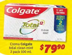 Soriana Híper Colgate - crema total clean mint 2 pack 100 ml oferta