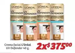 Soriana Híper L'oréal - crema facial uv defender oferta