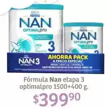 Soriana Híper Nestlé - fórmula nan etapa 3 optimalpro oferta