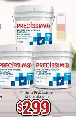 Soriana Híper Pintura precissimo 18l cada una oferta