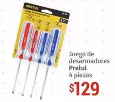 Soriana Híper Pretul - juego de desarmantes oferta