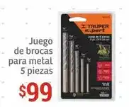 Soriana Híper Truper - juego de brocas para metal oferta