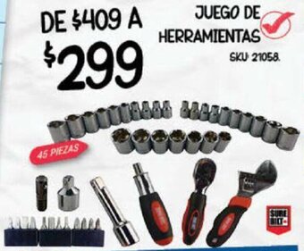 AutoZone Juego de Herramientas oferta