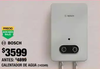 The Home Depot Bosch calentador de agua oferta