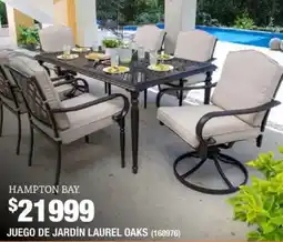 The Home Depot Hampton bay juego de jardín laurel oaks oferta