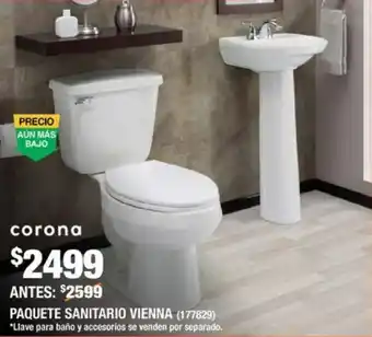 The Home Depot Corona paquete sanitario Vienna oferta