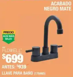 The Home Depot Flowell llave para baño oferta