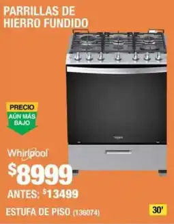 The Home Depot Whirlpool estufa de piso oferta