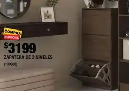 The Home Depot Zapatera de 3 niveles oferta