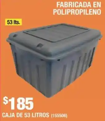 The Home Depot Caja de 53 litros oferta