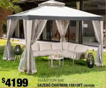 The Home Depot Gazebo chatman 10x10ft oferta