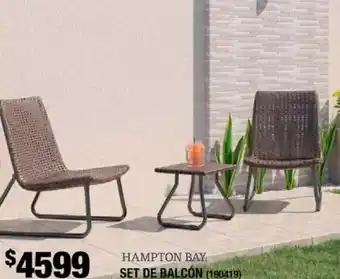 The Home Depot Hampton bay set de balcón oferta