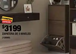 The Home Depot Zapatera de 3 niveles oferta