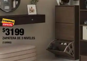 The Home Depot Zapatera de 3 niveles oferta