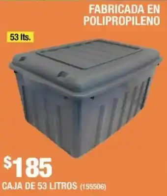 The Home Depot Caja de 53 litros oferta