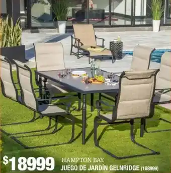 The Home Depot Hampton bay juego de jardín gelnridge oferta