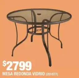 The Home Depot Mesa redonda vidrio oferta