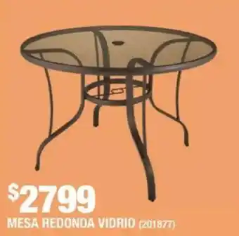 The Home Depot Mesa redonda vidrio oferta