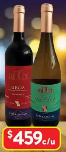 Vino Tinto Rioja Reserva o blanco Albariño
