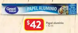 Walmart Papel aluminio oferta