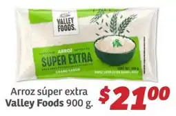 Soriana Híper Valley Foods Arroz super extra oferta
