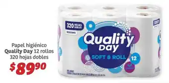 Soriana Híper Quality Day Papel higiénico oferta