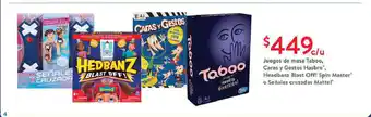 Juegos de mesa Taboo, Caras y Gestos Hasbro Headbanz Blast Off! Spin Master o Señales Cruzadas Mattel