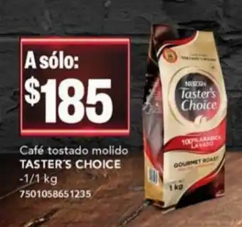 City Club Cafe Tostado Molido Taster's Choice oferta