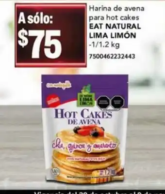 City Club Harina de Avena para Hot Cakes EAT NATURAL LIMA LIMON oferta
