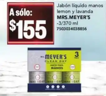 City Club Jabon Liquido Manos Lemon y Lavanda MRS. MEYER'S oferta