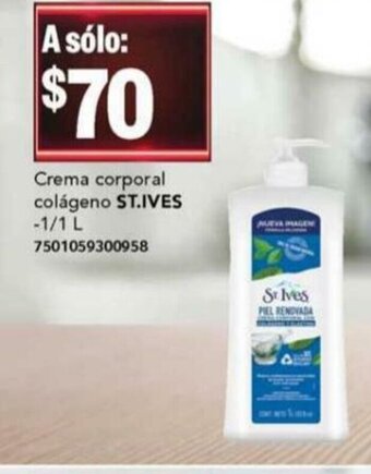 Crema Corporal Colageno ST.IVES