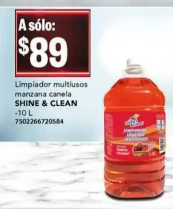 City Club Limpiador Multiusos Manzana Canela SHINE & CLEAN oferta