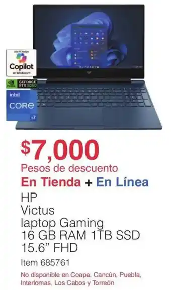 Costco Hp victus laptop gaming oferta