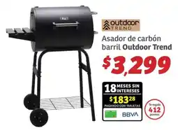 Soriana Híper Outdoor Trend Asador de carbón barril oferta
