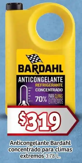 Soriana Mercado Bardahl anticongelante concentrado para climas extremos oferta