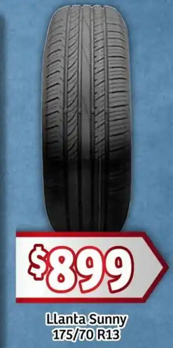 Soriana Mercado Llanta Sunny 175/70 R13 oferta