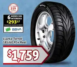 Soriana Mercado Llanta Tornel 185/60 R14 Real oferta