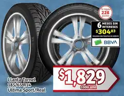 Soriana Mercado Llanta tornel 185/65 r14 ultima sport/real oferta