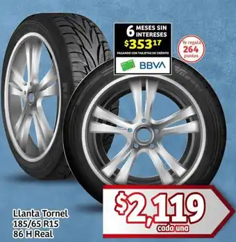 Soriana Mercado Llanta Tornel 185/65 R15 86 H Real oferta