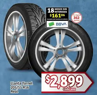 Soriana Mercado Llanta Tornel 205/55 R16 Real oferta