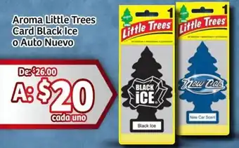 Soriana Mercado Aroma little trees card black ice o auto nuevo oferta