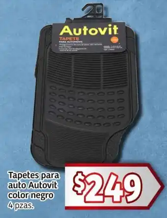 Soriana Mercado Autovit tapetes para auto color negro oferta